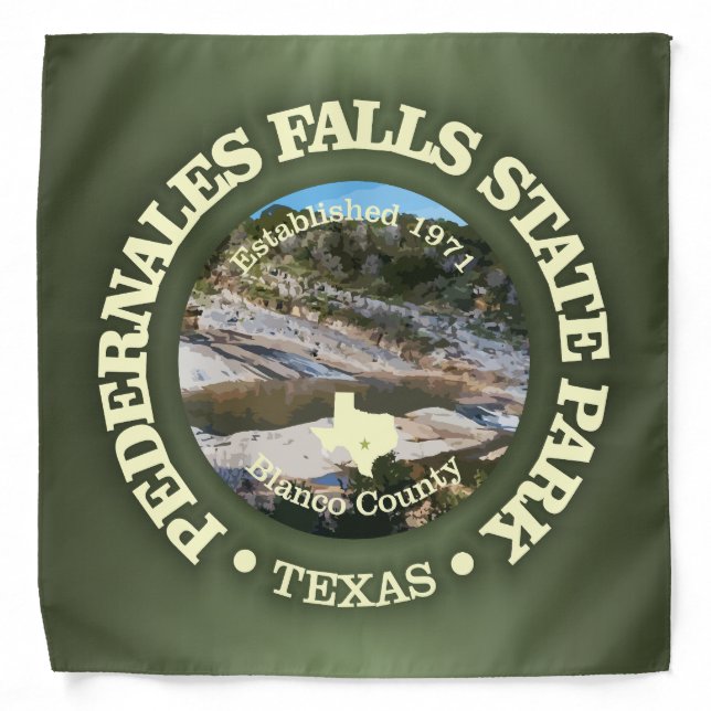 Pedernales Falls SP Bandana (Front)