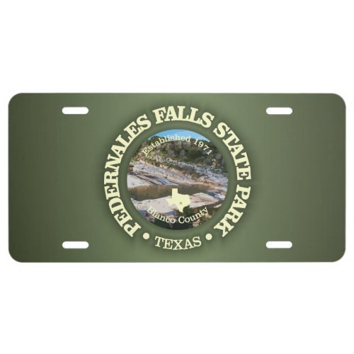 Pedernales Falls SP License Plate