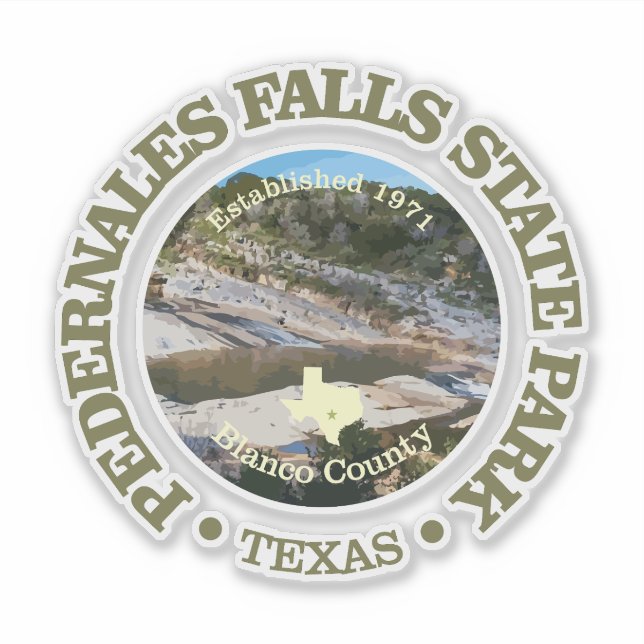 Pedernales Falls SP Sticker (Front)