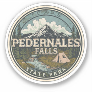 Pedernales Falls State Park Texas, Hill Country Sticker