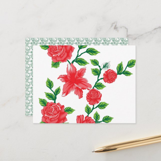 Pedestal Dining. Rustic. Modern | Cafe Style Postcard (Front/Back In Situ)