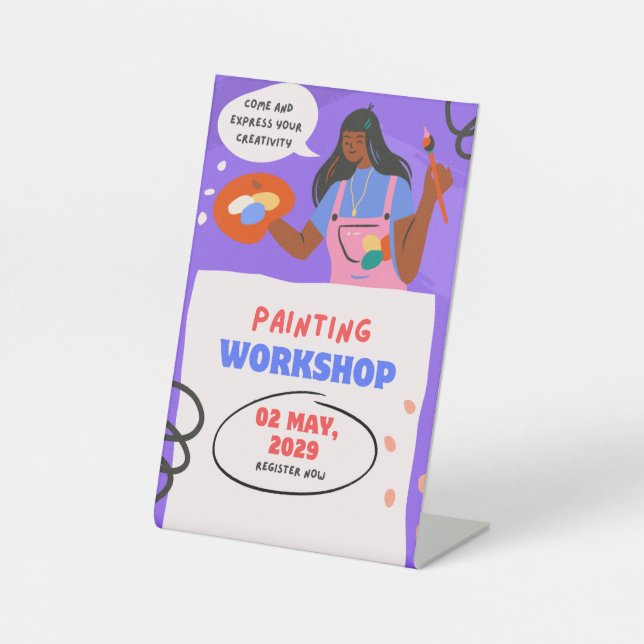 Pedestal Sign (Front)