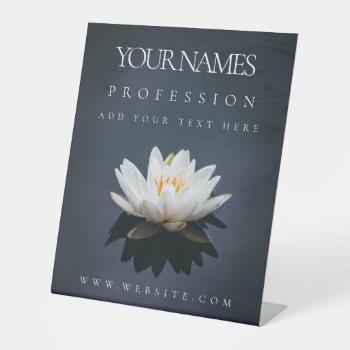 Pedestal Sign : Business Promotion : Lotus by TINYLOTUS at Zazzle