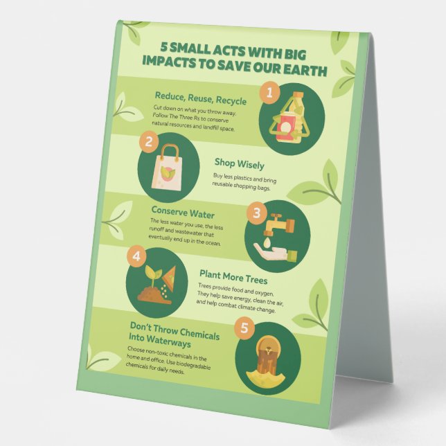 Pedestal Sign custom full color logo (Front)