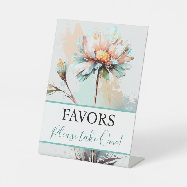 Pedestal Sign favors (Front)