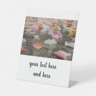 Pedestal Sign wedding day 