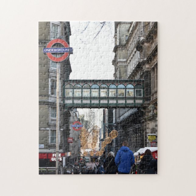 Pedestrian Bridge, Charing Cross, London UK Jigsaw Puzzle (Vertical)