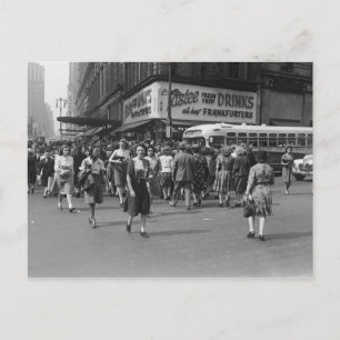 Pedestrians 2 postcard