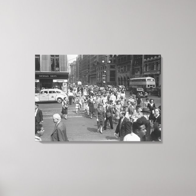 Pedestrians Canvas Print (Front)