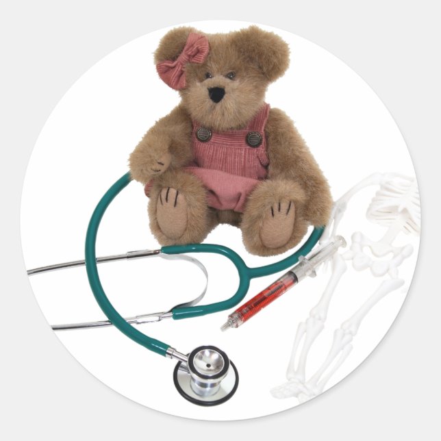 Pediatric care classic round sticker (Front)