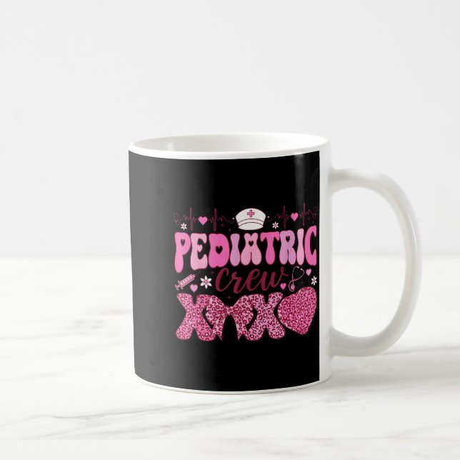 Pediatric Crew Xoxo Nurse Valentines Day Coquette  Coffee Mug (Right)