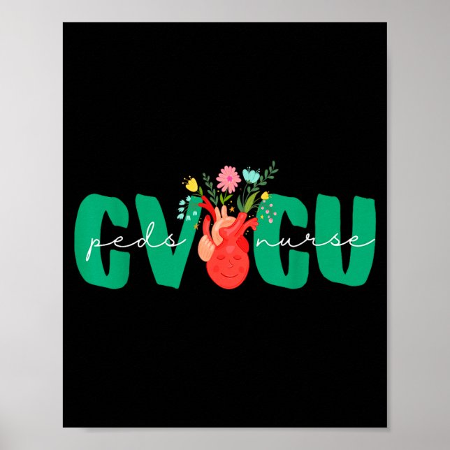 Pediatric Cvicu Nurse Cardiovascular Intensive Car Poster (Front)