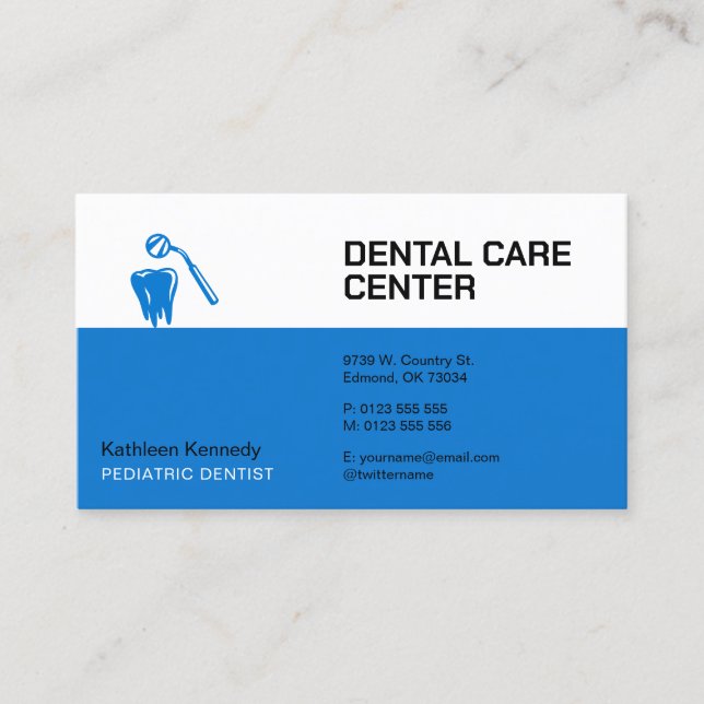 Pediatric Dentist | Dental Practice Appointment Card (Front)