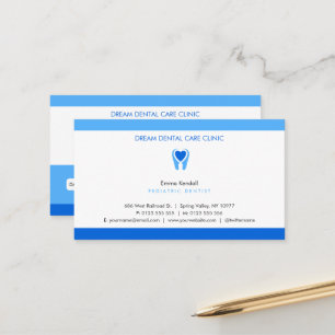Pediatric Dentist   Elegant Appointment Card
