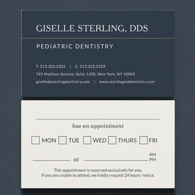 Pediatric Dentistry Office Appointment Reminder Card (Creator Uploaded)