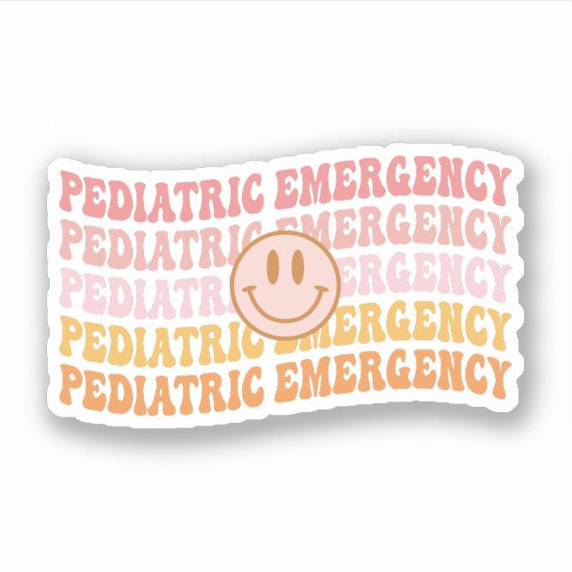 Pediatric Emergency Nurse, Pediatric ER Nurse Gift Sticker (Front)