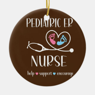 Pediatric ER Nurse Appreciation Pediatric Ceramic Ornament