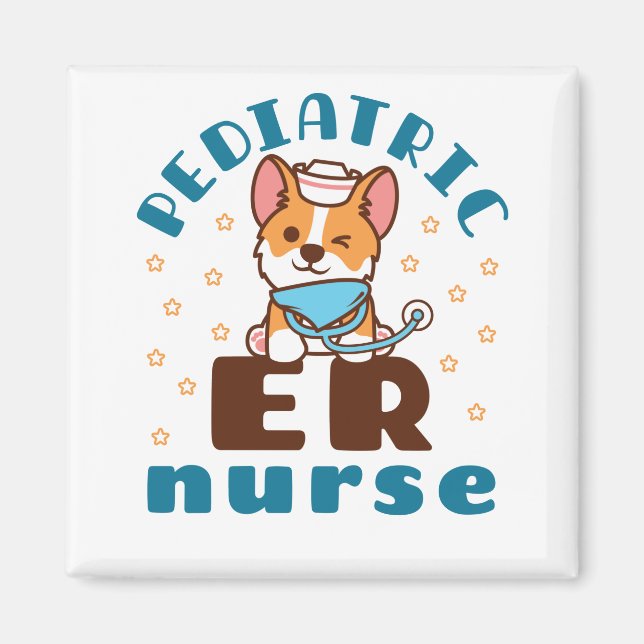 Pediatric ER Nurse Magnet (Front)
