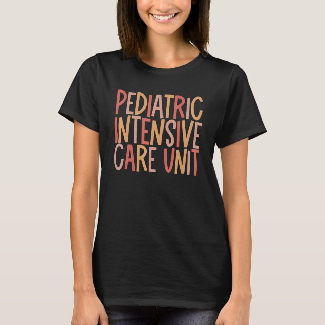 Pediatric Intensive Care Unit Retro Graphic T-Shirt (Front)