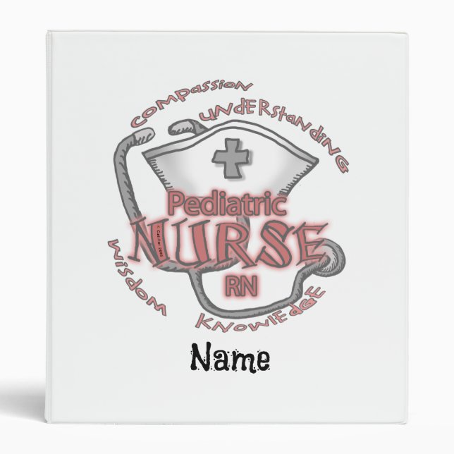 Pediatric Nurse Axiom 3 Ring Binder (Front)