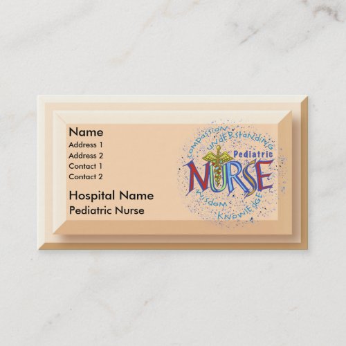 Pediatric Nurse  Business Cards