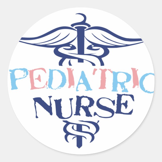 Pediatric Nurse Classic Round Sticker (Front)