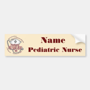 Pediatric Nurse custom name Bumper Sticker
