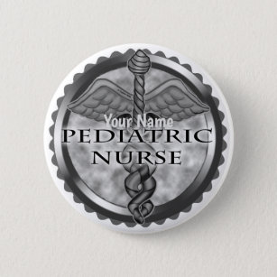 Pediatric Nurse custom name pin