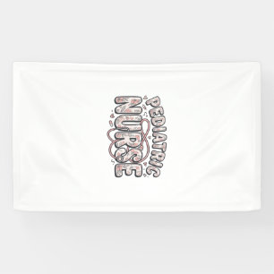 Pediatric Nurse Floral Vintage Engraving Design_1 Banner