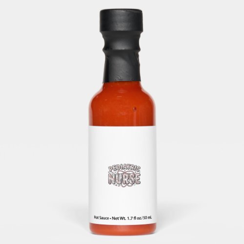 Pediatric Nurse Floral Vintage Engraving Design_1 Hot Sauces