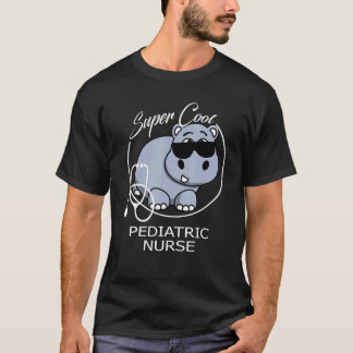Pediatric Nurse For Women Baby Hippo T-Shirt