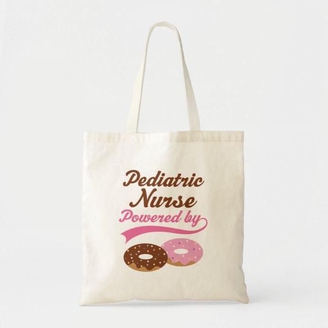 Pediatric Nurse Funny Gift Tote Bag (Front)