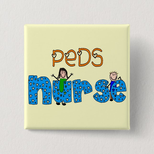 Pediatric Nurse Gifts Button (Front)