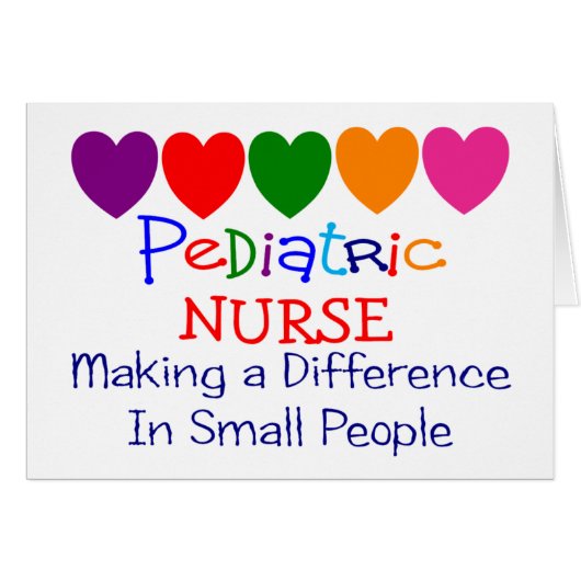 Pediatric Nurse Gifts Cards (Front Horizontal)