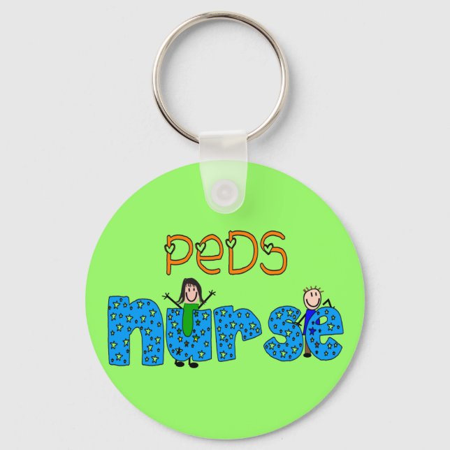 Pediatric Nurse Gifts Keychain (Front)