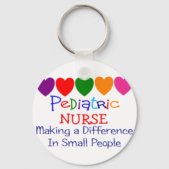 Pediatric Nurse Gifts Keychain (Front)