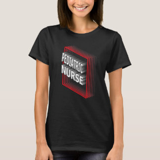 Pediatric Nurse Job Title Appreciation Retro T-Shirt