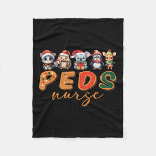 Pediatric Nurse Life Nursing Peds Nurse Cookie Chr Fleece Blanket