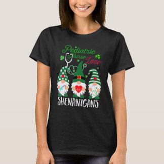 Pediatric Nurse Love Shenanigans Gnome Nurse St Pa T-Shirt