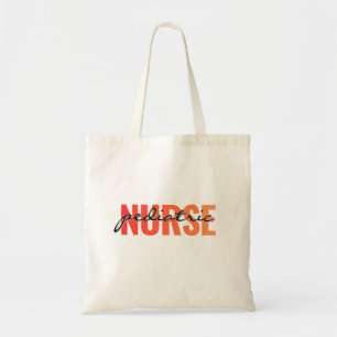 Pediatric Nurse Modern Typography Tote Bag