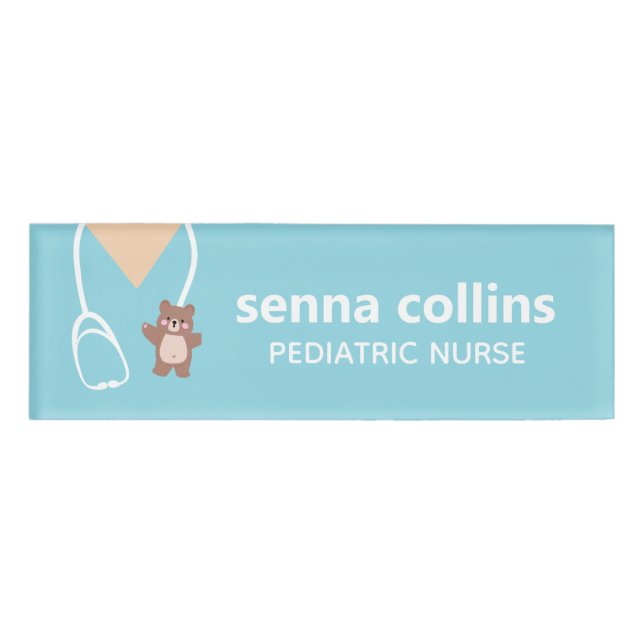 Pediatric Nurse  Name Tag (Front)