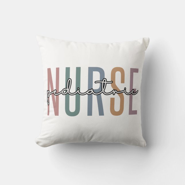 Pediatric Nurse | Peds Nurse PICU Nurse gifts Throw Pillow (Front)