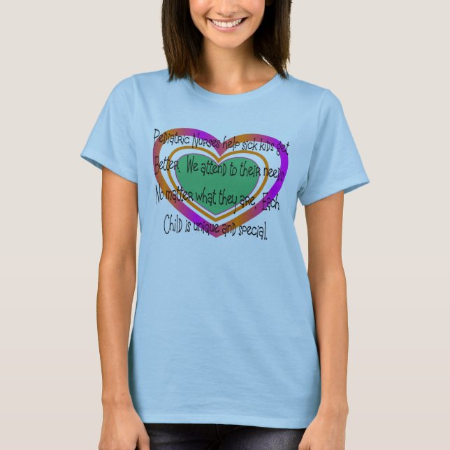 pediatric nurse poem heart T-Shirt (Front)
