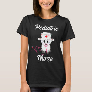 Pediatric Nurse Sheep PICU Nursing Livestock Cattl T-Shirt