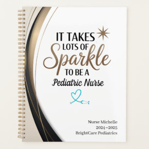 Pediatric Nurse Sparkle Planner – Personalized