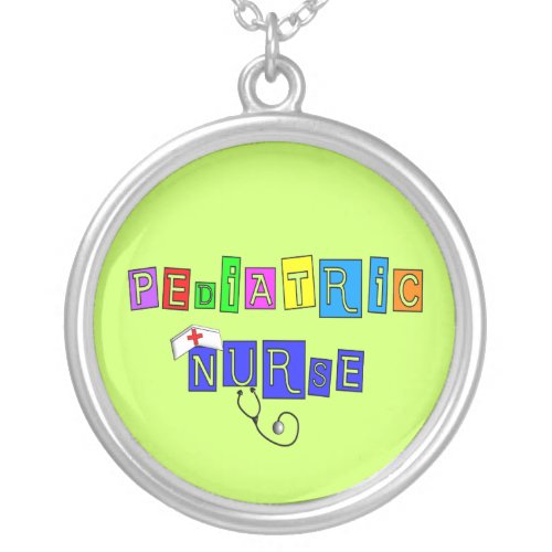 Pediatric Nurse Sterling Silver Necklace