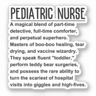 Pediatric nurse sticker