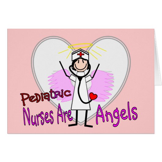Pediatric Nurses are Angels Cards (Front Horizontal)