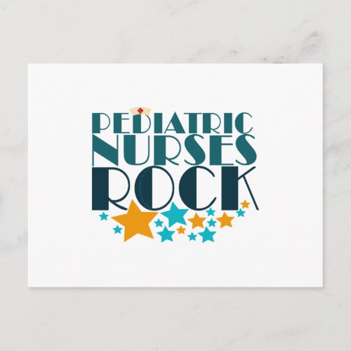 Pediatric Nurses Rock Postcard
