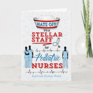Pediatric Nursing for National Nurses Week Letterpress Thank You Card
